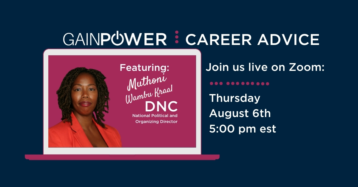 Career Advice with Muthoni Wambu Kraal from the DNC